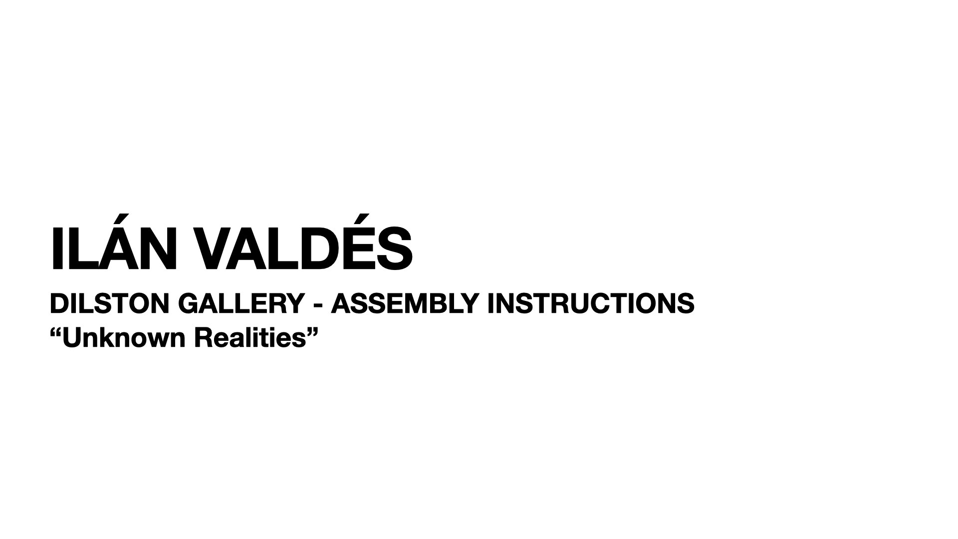 Instructions for assembly. .001